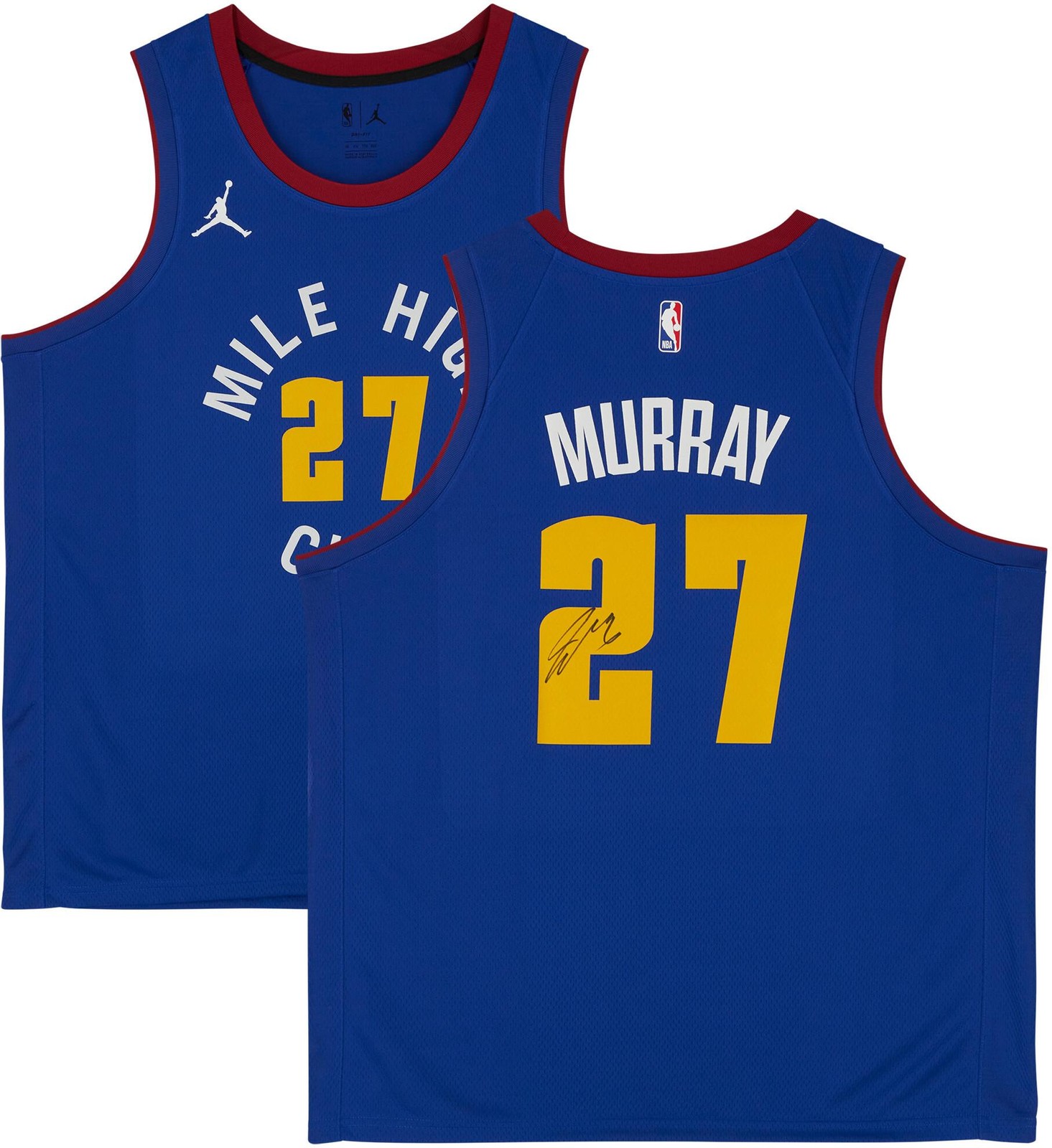 Jamal Murray Autographed Signed Denver Nuggets Nuggets Jordan Brand 2021 Royal Statement Swingman Jersey 
