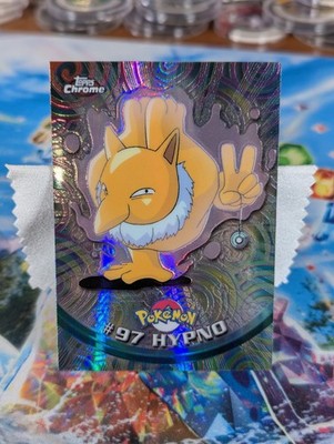 Topps Pokémon TV Animation Edition Spectra Chrome Hypno #97 1999 Series 2 NM  
