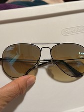 Ray-Ban Aviator RB3025 029/30 GUN Metal Green Mirror Lens 58 14 Sunglasses