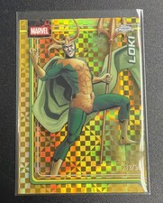 2026 Topps Chrome Marvel Loki Gold X-Fractor /50 Card #131