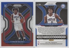 2020-21 Panini Prizm Red White & Blue Prizm Tyrese Maxey #256 Rookie RC