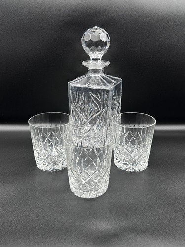 Galway Renmore Crystal Whiskey Decanter And Glasses - Bild 2 von 5