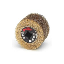 Ruota in fili di acciaio 100x100 per satinatrice Fervi SWS100 sbavatura ruggine