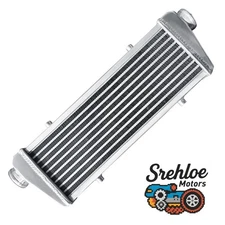 Universal FMIC Front Mount Aluminum Turbo Intercooler 2.2'' I/O 23"x8"x2.7"
