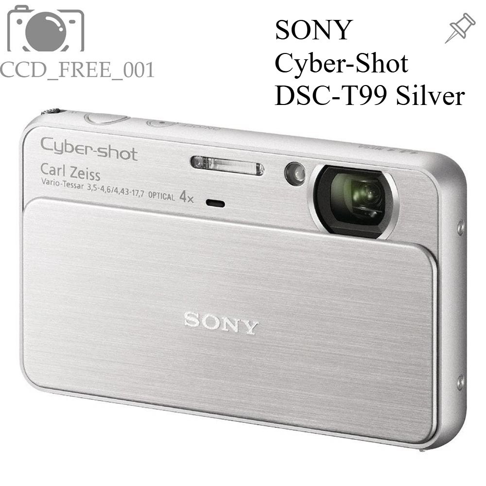 ソニー サイバーショット DSC-T99 デジタルカメラ 14.1MP 4倍光学ズーム シルバー オートフォーカス