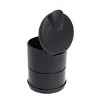 Portable Auto Car Travel Ashtray Holder Cup Stand with Blue LED Light (Black)