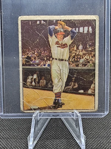 1950 Bowman #6 Bob Feller HOF Cleveland Indians POOR