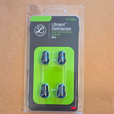 Littmann Snap Tight Soft-Sealing Stethoscope Eartips Kit Black 40001
