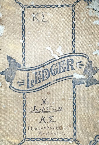 Antik ca 1900 Kappa Sigma Fraternity University Arkansas Logbuch Ledger - Bild 2 von 21