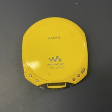 Sony CD Walkman D-E220 Yellow Portable Compact Disc Player ESP Max Untested