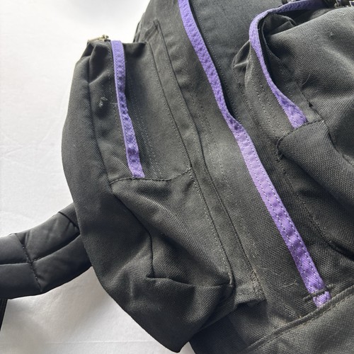 Vintage REI Black Purple Trim Backpack Costa Rica Made Hiking Camping Pack - Picture 3 of 13