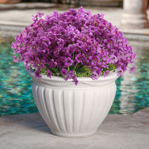 Satefello 20 Bundles Artificial Flowers for Outdoors, UV Resistant Fake Flowe... - Picture 3 of 9