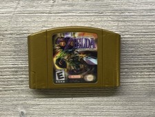 Zelda Majora’s Mask Collectors Gold Holo Nintendo 64 N64 - AUTHENTIC & CLEAN!