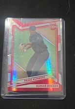 2022 Panini Elite Extra Edition - Kumar Rocker #3 Prime Numbers B Die-Cut...
