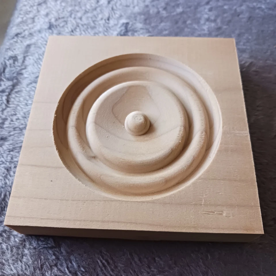 Wood Corner Trim Block Medallions Door Window 4.5”x 4.5” Rosette USA Lot of 42pc - Image 2 of 4