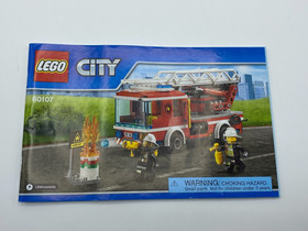 2016 Lego City Fire Ladder Truck Building Instruction Manual ONLY 60107