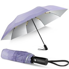 Cute Women Sun Umbrella - Automatic Folding UV Protection Lightweight Umbrell...