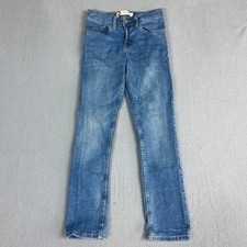 Levis Boys Youth 10 502 Regular Taper Jeans Blue Medium Wash Mid Rise Denim