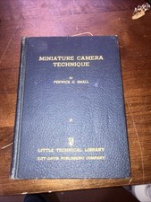 MINIATURE CAMERA TECHNIQUE BOOK copyright 1940