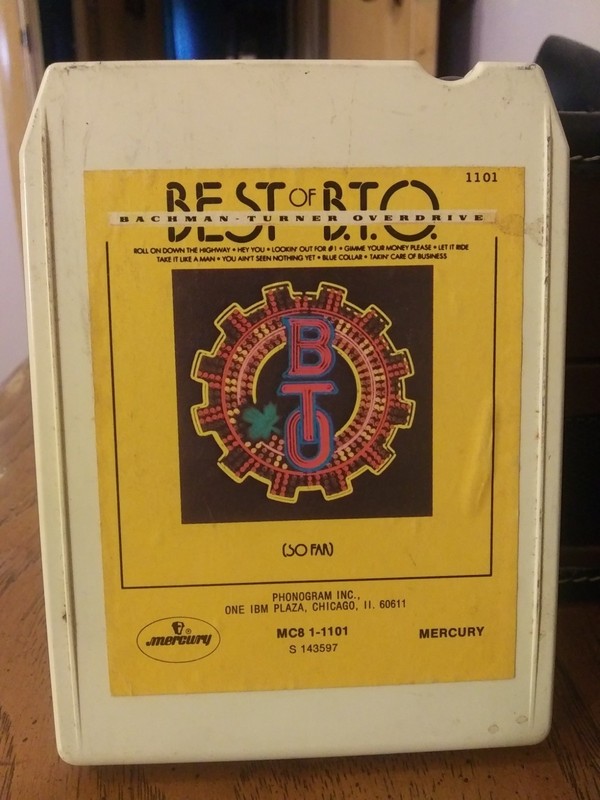 Bachman-Turner Overdrive "Best Of B. T. O. (so far)" 8 track tape REBUILT