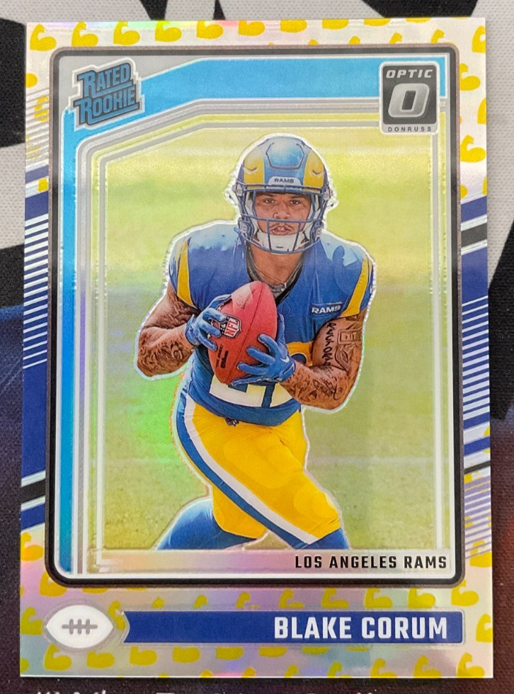 2024 Panini Donruss Optic Football #208 Blake Corum RC Flex 126/149 (JR)