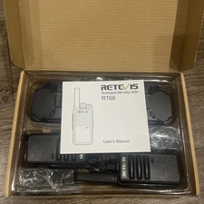 NEW NIB Retevis Analogue Two Way Radio Walkie Talkie Set RT68 UHF 1200mAh