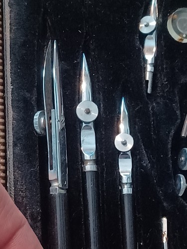 Rare People's Republic Of China Drafting Set Vintage High Quality Stainless... - Picture 8 of 16