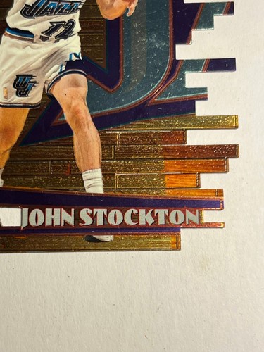 1997-98 Stadium Club Triumvirate Luminous John Stockton Utah Jazz - Picture 5 of 15