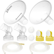 Pump Parts with 24Mm Flanges Compatible with Medela Pump in Style Parts Accessor