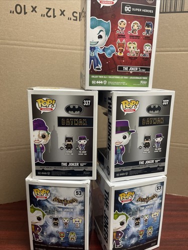 Funko POP! DC Heroes THE JOKER 337 CHASE Lote de 5 Jokers Todos Juntos - Imagen 15 de 15