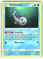 Carta Pokemon Wishiwashi 44/149 Sole e Luna NM o LP