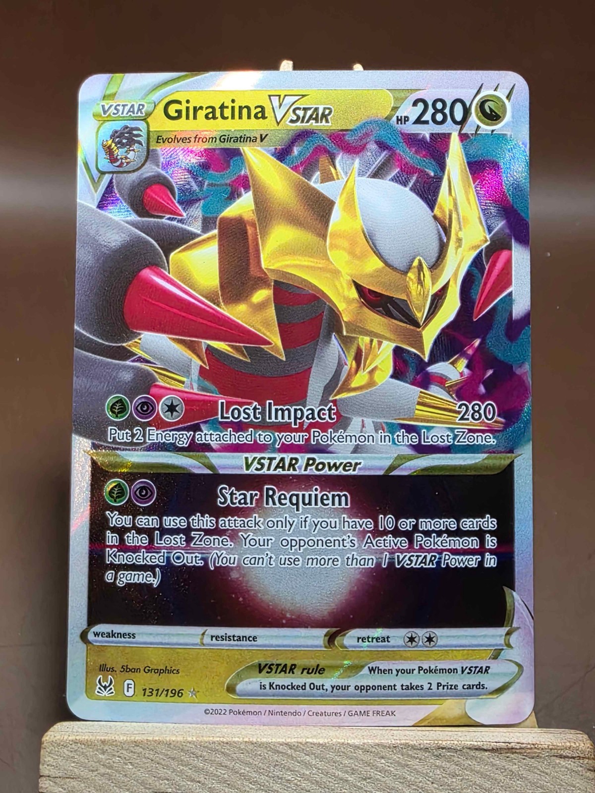 LP Giratina VSTAR 131/196 SWSH11: Lost Origin Ultra Rare Pokemon Card