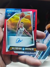 2021-22 Panini Chronicles - Airborne Signatures Desmond Bane #AIR-DBA Red (AU)