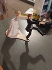 Vintage Bride & Groom Cake Topper Plastic 