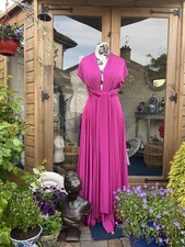 Two Birds Stunning Magenta Multiway Bridesmaid Dress Size 12/1 4