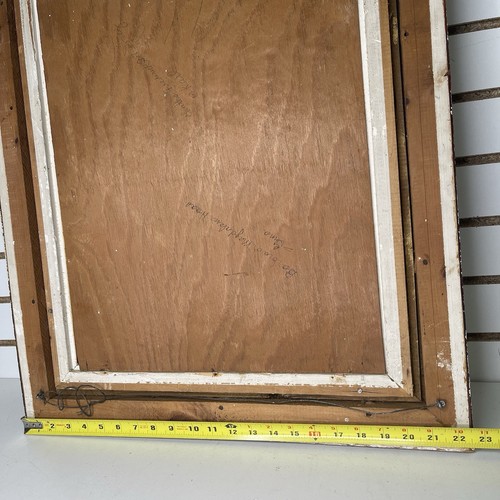 Antique See Through Victorian Era Walnut & Gold Painted Wood Ornate Gesso Frame - Picture 11 of 12