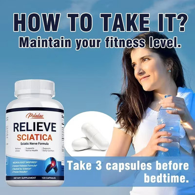 Reduce Joint Pain & Restore Mobility- 120 Relieve Sciatica Capsules