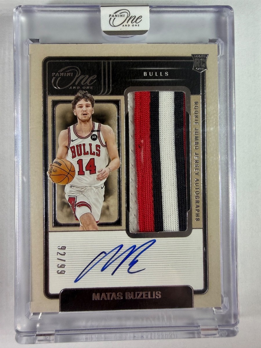 2024-25 Panini One And One Matas Buzelis Jumbo RC Jersey Patch 