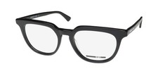 NEW ALEXANDER MCQUEEN MQ0195O EYEWEAR FULL-RIM WOMENS OVAL BLACK PLASTIC
