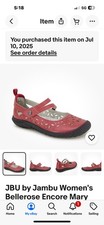 JBU by Jambu Women's Bellerose Encore Mary Jane Red B4BRE03