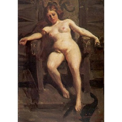 Freya (1901) by Anders Zorn - 30x40 Inch Rolled Canvas Wall Art Print