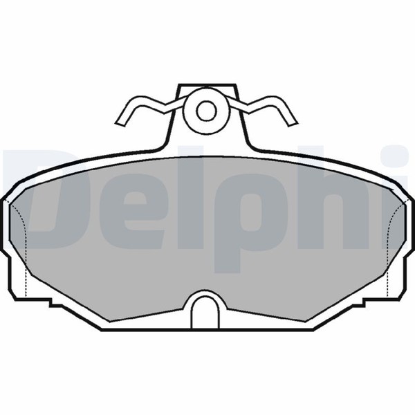 Hinterachse Delphi LP507 Bremsbelagsatz, Scheibenbremse FüR Ford,Tvr-image