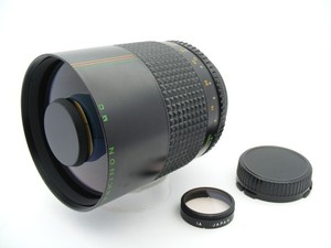 Makinon 500mm f8 Reflex MC Mirror lens Macro function No 821083 Mount Canon FD