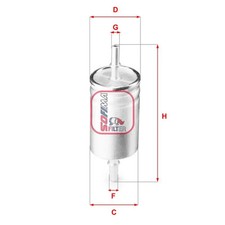 Kraftstofffilter Filtereinsatz S 1941 B SOFIMA für ALFA ROMEO FIAT JEEP
