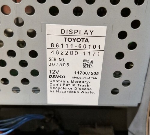 Toyota Land Cruiser Radio & AC Heater Control Unit 86120-60461 86111-60101 DENSO - Bild 9 von 9