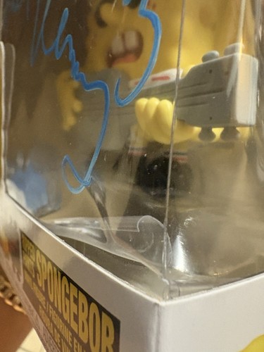 Tom Kenny Signed Ripped Pants SpongeBob Squarepants Funko pop Autograph Damaged - Picture 2 of 3