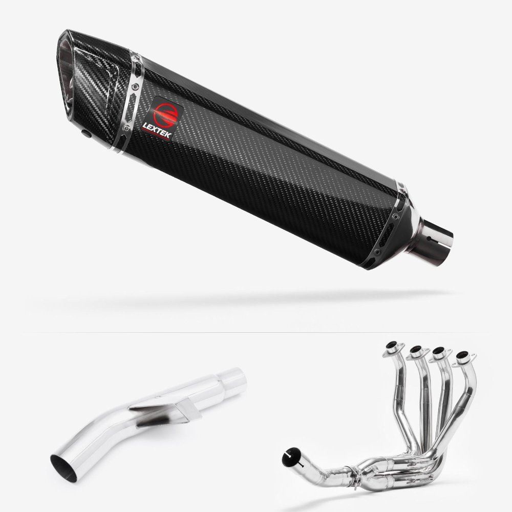 Lextek SP7C Exhaust System 400mm for Kawasaki Versys 1000 (15-18)