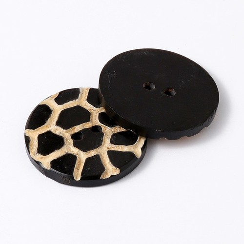 Vintage Giraffe Horn Button for Craft, Accessories, 2 pcs, 5 sizes, HB-5557 - Picture 2 of 22