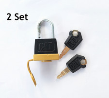 2Set Padlock Pad Lock  2 Keys for Caterpillar CAT 5P-8500 5P8501 246-2641