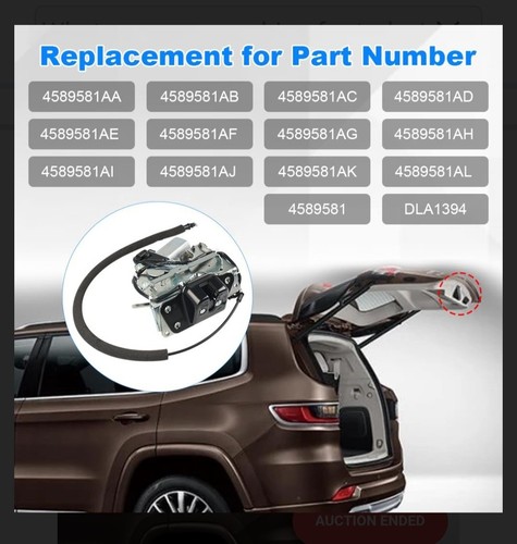 Rear Tailgate Trunk Lock Actuator Compatible with 2008-2020 Dodge Grand Caravan - Picture 6 of 7